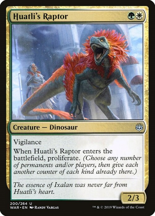 Huatli's Raptor Card Front