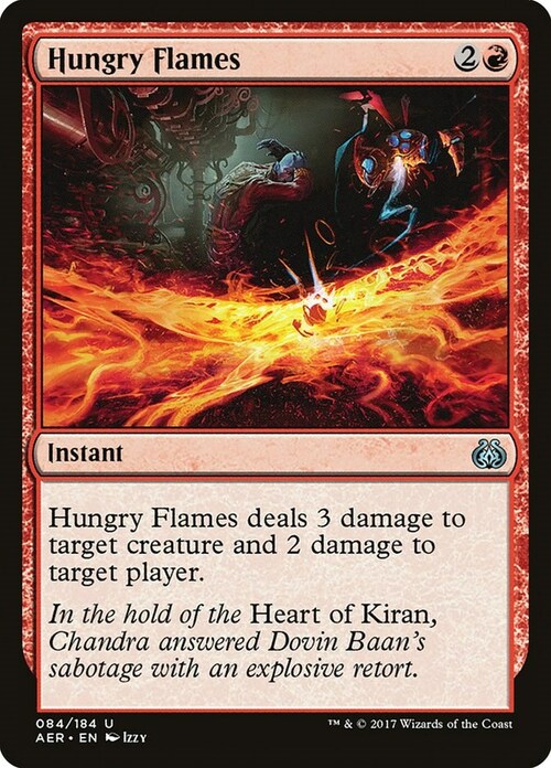 Hungry Flames Card Front