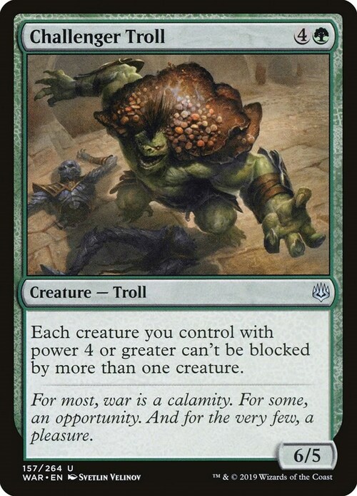 Challenger Troll Card Front