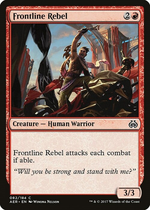 Frontline Rebel Card Front