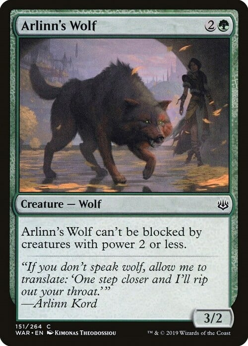 Arlinn's Wolf Card Front