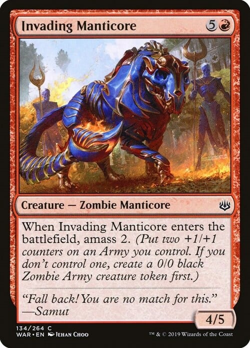 Invading Manticore Card Front
