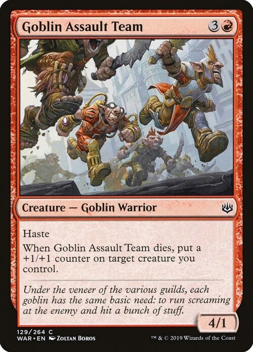 Squadra d'Assalto dei Goblin Card Front