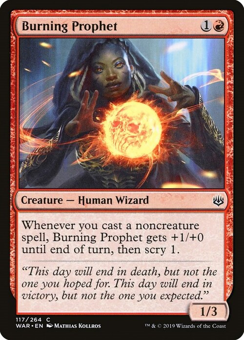 Burning Prophet Card Front