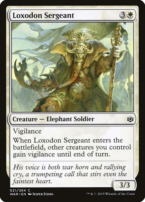 Loxodon Sergeant Card Front