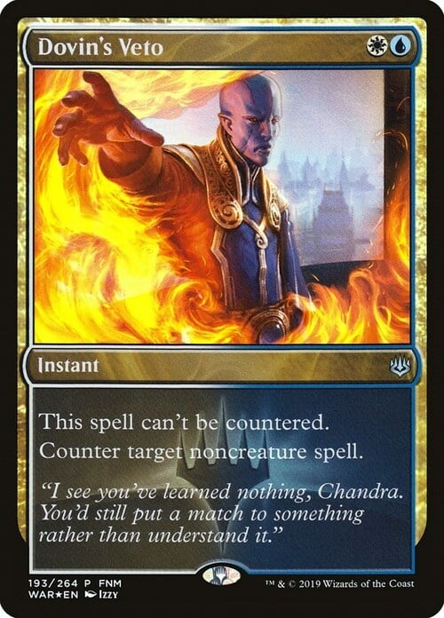 Dovin's Veto Card Front