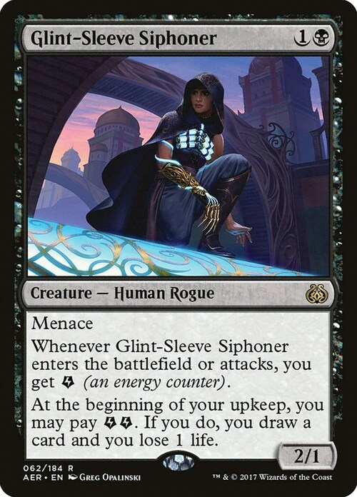 Glint-Sleeve Siphoner Card Front