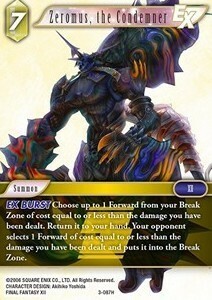 Zeromus, the Condemner (3-087) Card Front
