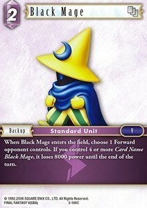Mago nero Card Front