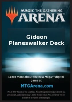 Arena Code Card (Planeswalker Deck) (vers. 2) Card Front