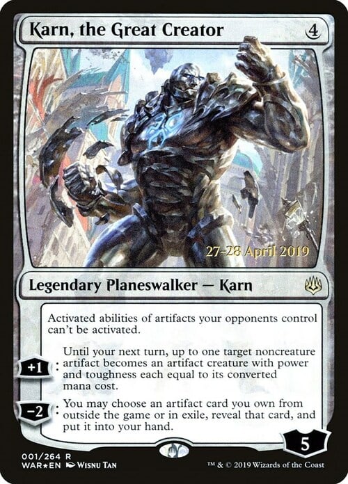 Karn, il Grande Creatore Card Front