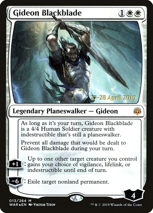 Gideon della Blackblade Card Front