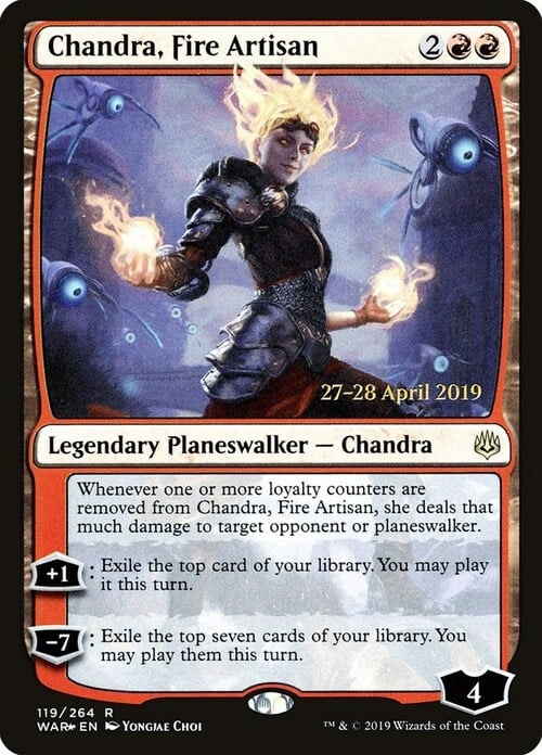 Chandra, Fire Artisan Card Front