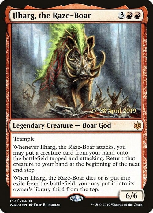 Ilharg, the Raze-Boar Card Front