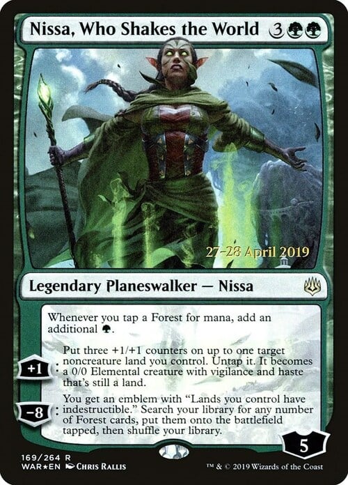 Nissa, Who Shakes the World Card Front