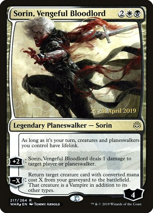 Sorin, Vengeful Bloodlord Card Front