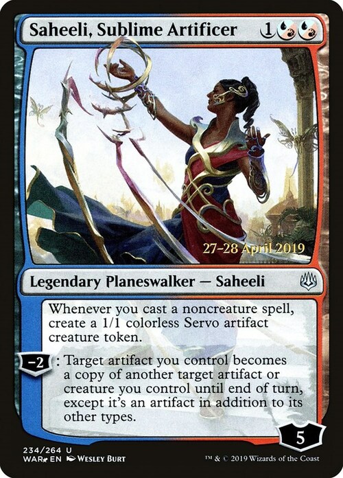 Saheeli, Artefice Sublime Card Front