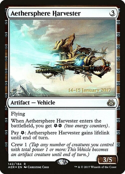 Aethersphere Harvester Card Front