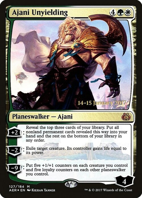 Ajani l'Inflessibile Card Front
