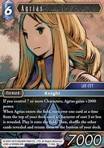 Agrias (7-106) Card Front