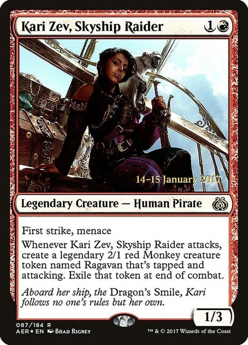 Kari Zev, Skyship Raider Card Front
