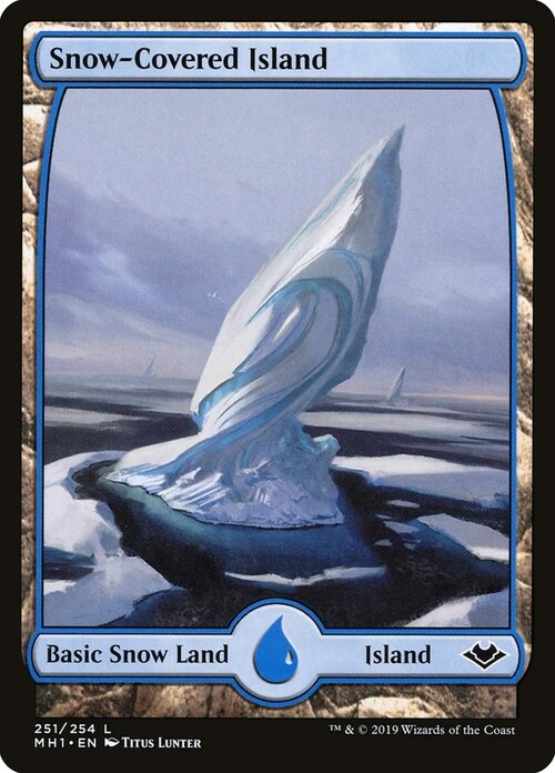 Snow-Covered Island Card Front
