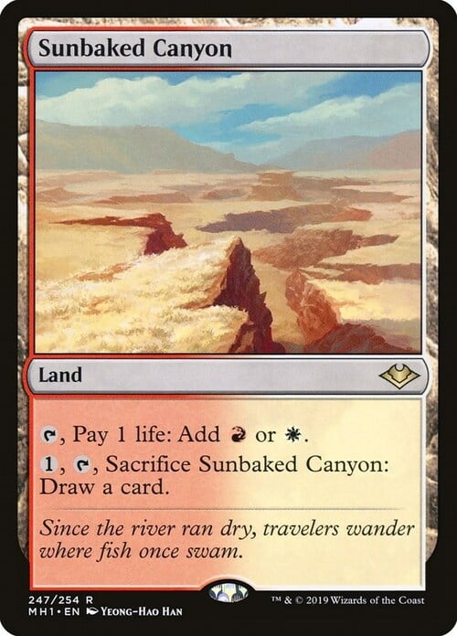 Sunbaked Canyon Card Front