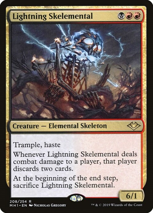 Lightning Skelemental Card Front
