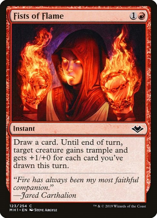 Fists of Flame Card Front