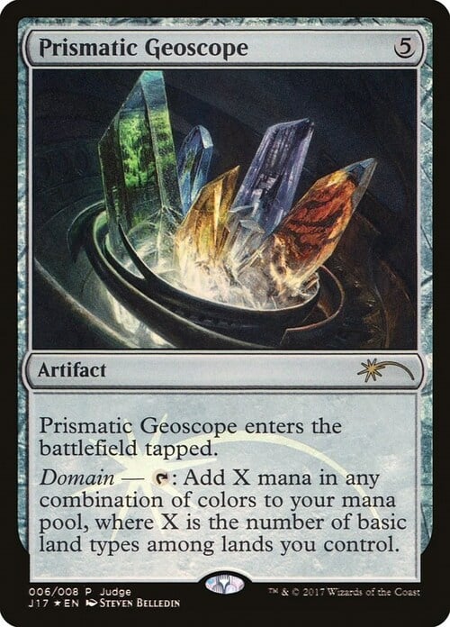 Prismatic Geoscope Card Front