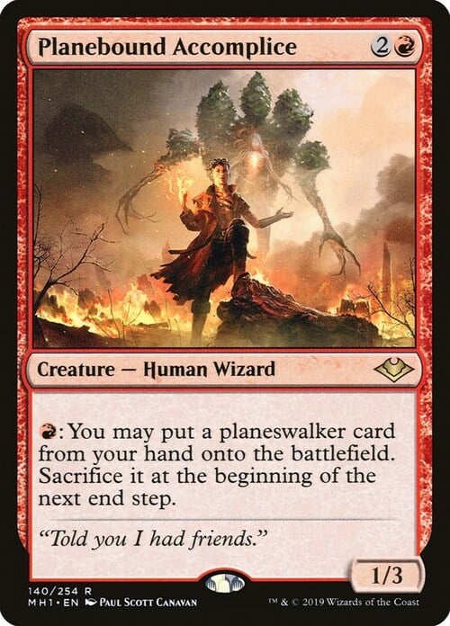 Planebound Accomplice Card Front