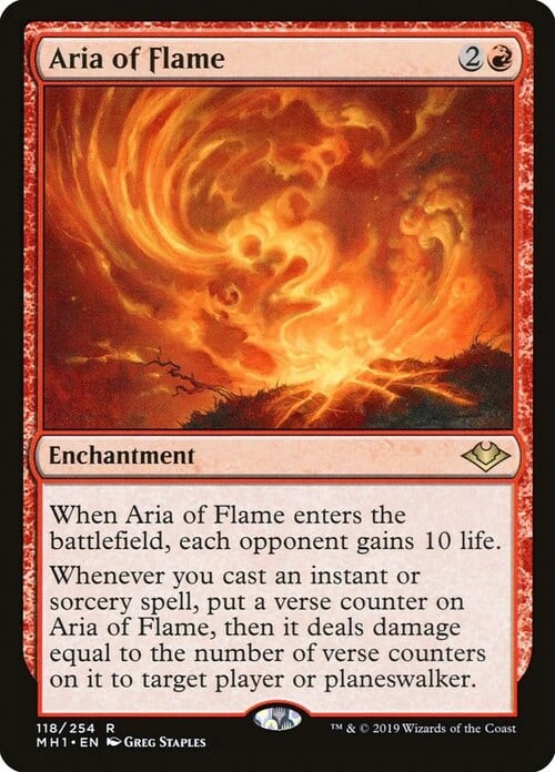 Aria of Flame Card Front