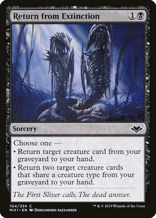 Return from Extinction Card Front