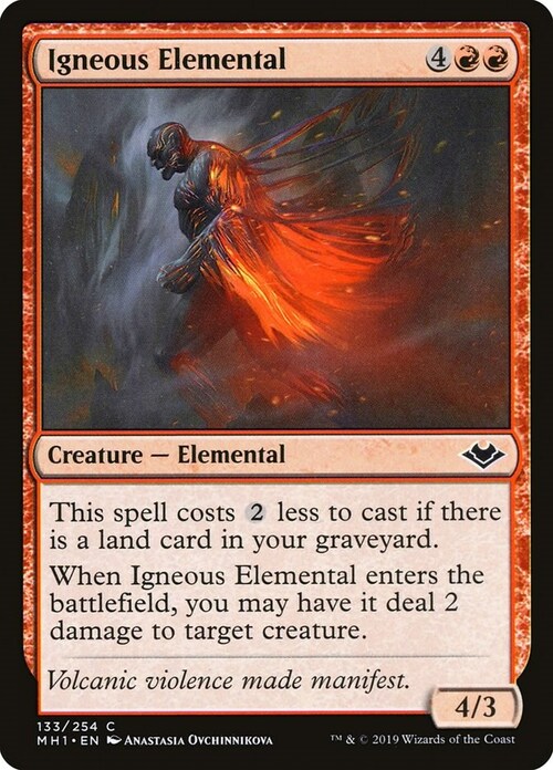 Igneous Elemental Card Front