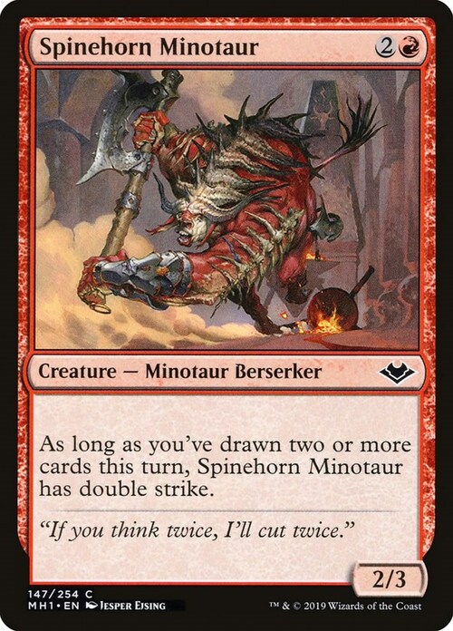 Spinehorn Minotaur Card Front
