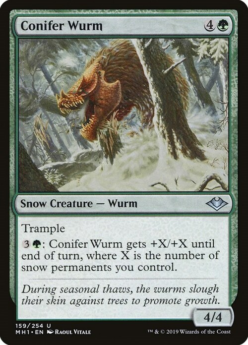 Conifer Wurm Card Front