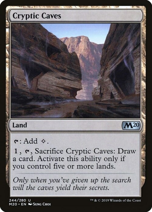 Cryptic Caves Card Front