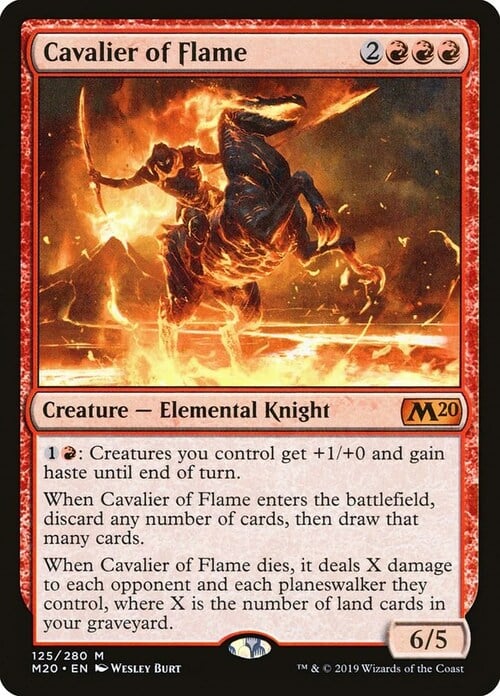Cavalier of Flame Card Front
