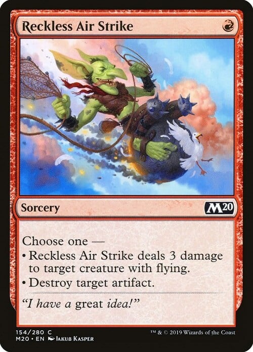 Reckless Air Strike Card Front