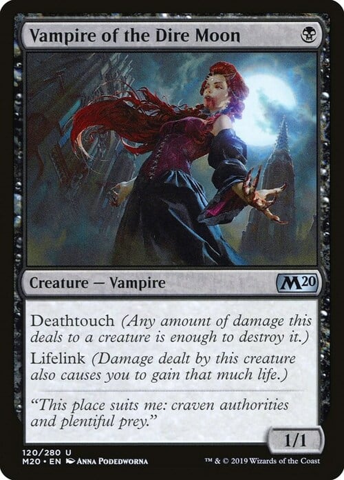 Vampire of the Dire Moon Card Front