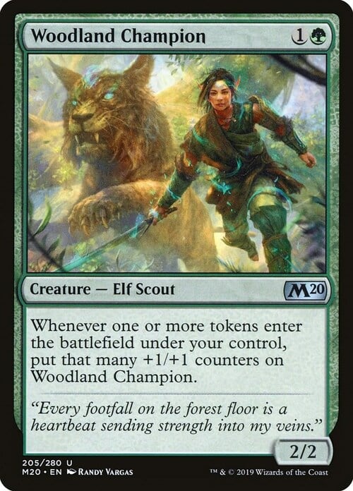 Woodland Champion Card Front