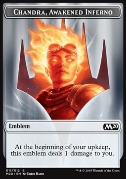 Chandra, Awakened Inferno Emblem Card Front