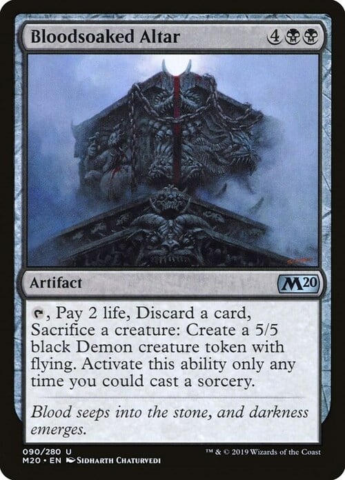 Bloodsoaked Altar Card Front