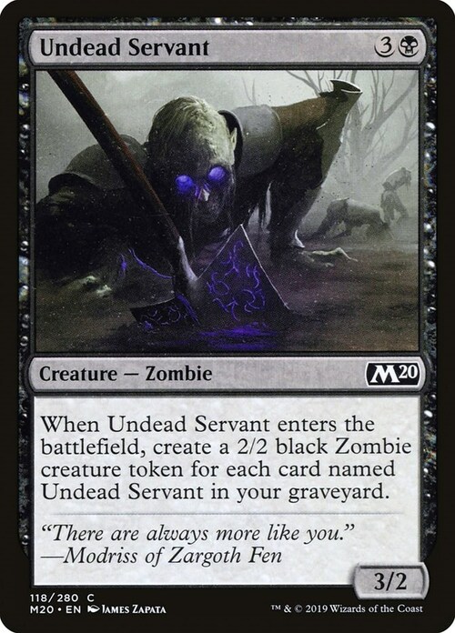 Undead Servant Card Front