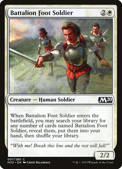 Battalion Foot Soldier Card Front