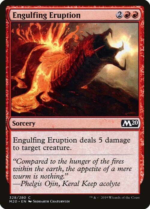 Engulfing Eruption Card Front