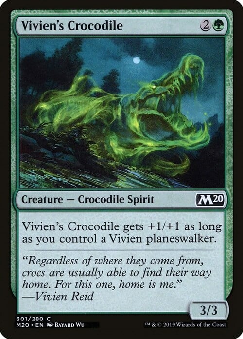 Vivien's Crocodile Card Front