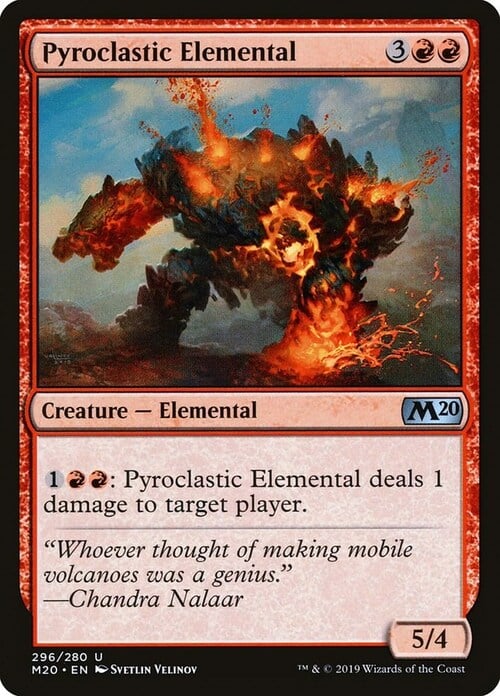 Pyroclastic Elemental Card Front