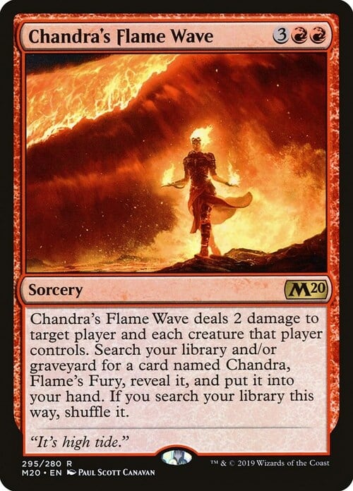 Chandra's Flame Wave Card Front