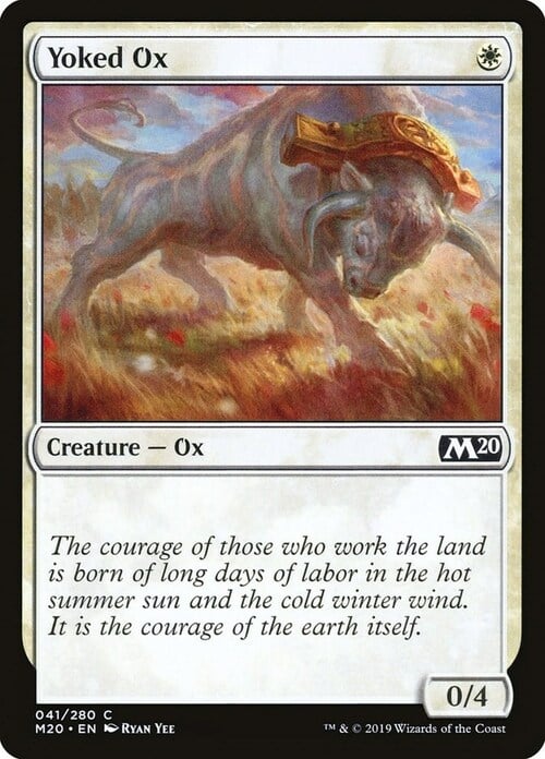 Yoked Ox Card Front
